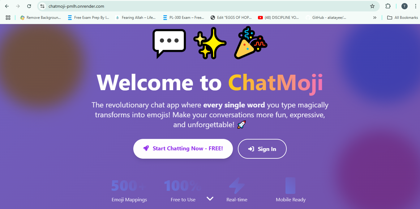 ChatMoji — Where Every Word Becomes an Emoji!